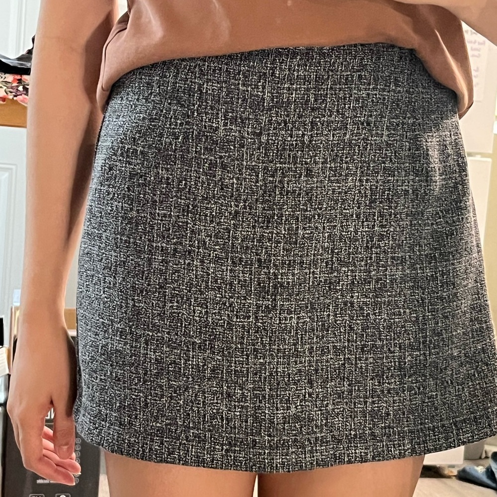 Women's Black Tweed Skirt